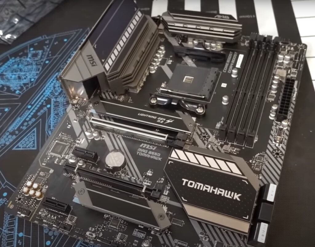 The MSI MAG B550 TOMAHAWK Motherboard we used for testing