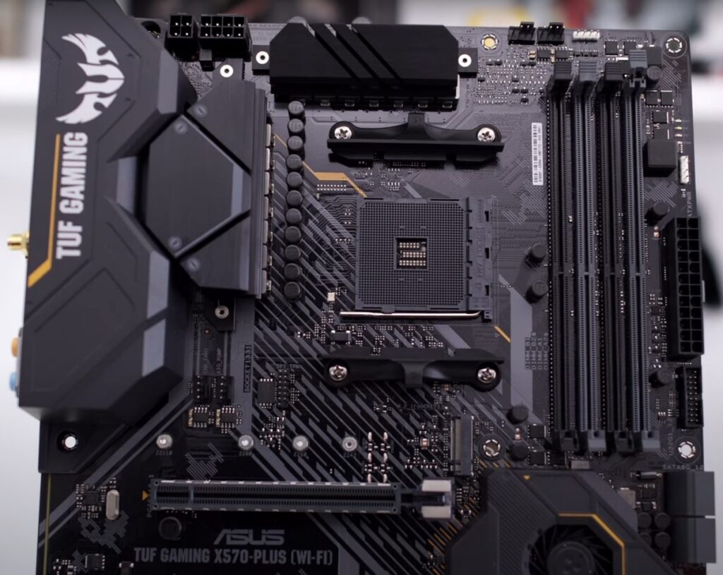 The ASUS TUF Gaming X570 we used for testing